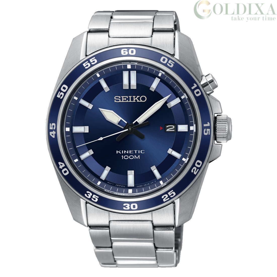 Watches: Watch Seiko Kinetic man analog steel strap model SKA783P1