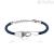 Men's Breil TJ2412 bracelet in Bilux steel with blue cordura strap. Length 16 cm with lobster clasp