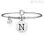 Kidult bracelet 231555N in 316L steel pendant with letter N Symbols collection
