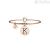 Kidult 731014K bracelet in 316L stainless steel PVD treatment Rose gold pendant with K letter Symbols collection