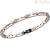 Zancan EHB138 bracelet in 316L stainless steel and black spinels, Hi Teck collection