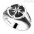 Ring Zancan EXA175 wind rose in Sterling Silver Cosmopolitan collection