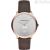Watch Emporio Armani steel only time man analog leather strap AR11163