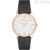 Watch Emporio Armani steel only time man analog leather strap AR11011