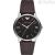 Watch Emporio Armani steel only time man analog leather strap AR11153
