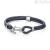 BRN16A men's brosway bracelet in blue leather with steel anchor with Swarovski Marine collection