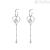 BGH21 Brosway heart earrings in stainless steel with Swarovski crystals SIGHT collection