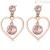 Orecchini Brosway BGH26 cuore in acciaio PVD Oro Rosa con cristalli Swarovski collezione SIGHT