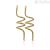 Breil TJ272 earrings in polished steel with Gold IP treatment New Snake collection