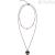 Necklace Breil TJ2734 heart pendant in IP Gun steel collection Kilos of Love