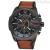 Men's chronograph watch Diesel Mega Chief DZ4343 leather strap