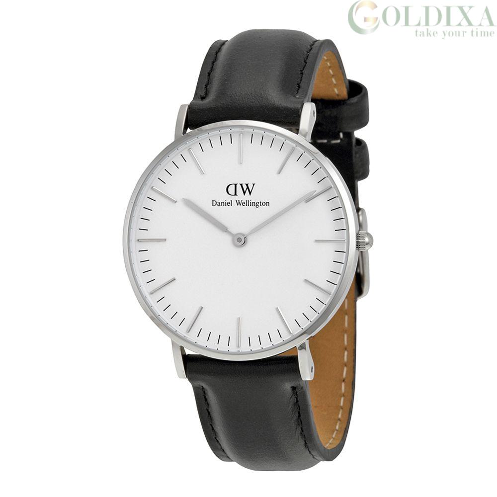 Watches: Watch Daniel Wellington steel unisex only time analog leather strap DW00100053