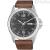 Watch Vagary by Citizen steel Automatic analog leather strap IX3-017-60I Gear Matic 101