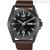 Vagary watch by Citizen steel Automatic analog leather strap IX3-041-50I Gear Matic 101