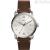 Watch Fossil man steel only time analog leather strap FS5275 Minimalist