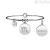 Bracelet Kidult 231586 pendant with Scorpio sign in 316L steel with crystals Symbols collection