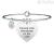Kidult bracelet 731296 heart pendant in 316L steel with crystals Love collection