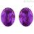 Swarovski women's earrings 5089445 purple colored Swarovski Bis collection.