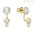 Swarovski woman earrings 5201100 Gold plating Slake Dot collection