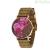 WeWood wood watch analog woman only time wooden strap Aurora Flower Nut