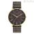 WeWood steel analogue men's watch only time Horizon Gold Ebony wood strap