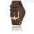 WeWood wood analogue men's watch only time Alpha SW Choco Rough wood strap
