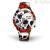 Doodle steel watch only time unisex silicone strap DOSK001 Skull Mood