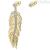 Brosway BUM22 in brass earrings with light point Plume collection