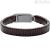 Fossil man bracelet JF03105793 leather and steel