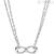 Fossil necklace JF02866040 woman steel Classics collection