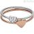 Fossil Rings Set JF02858998505 steel Motifs collection
