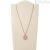Fossil woman necklace JF01438791 steel with crystals