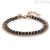 Nomination bracelet 027901/044 316 stainless steel and onyx Instinct collection