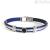 Zancan ESB034-BL leather and steel bracelet collection BE1