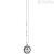 Zancan EXC547 wind rose necklace in Sterling Silver with black spinels Regata collection