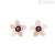 Ottaviani 500415O mother-of-pearl and agate Bijoux collection earrings