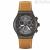 Men's Swatch Watch Steel Chronograph Leather Strap YVZ400 Irony Chrono