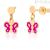 Roberto Giannotti NKT269 Yellow Gold woman earrings from the Garden of Angels collection