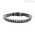 Marlù men's bracelet 13BR057N steel and leather Love The Sea collection