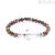 Marlù men's bracelet 4BR1797M-M wood and steel Man Trendy collection