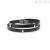 Marlù 4BR1807N leather and steel bracelet Man Trandy collection