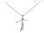 DonnaOro cross necklace DHPF7372.002 White Gold with diamonds Luce collection