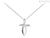 DonnaOro cross necklace DHPF7370.001 White Gold with diamonds Luce collection