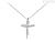 DonnaOro cross necklace DHPF7369.001 White Gold with diamonds Luce collection