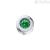 DonnaOro stitch element DCHE4130 White Gold with emerald Elements collection