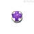 Griffe Element DonnaOro DCHY5503 White Gold with amethyst Elements collection