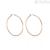 Stroili hoop earrings woman 1664557 rosy steel brass Lady Code collection