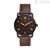 Fossil man time only watch FS5666 leather and steel Copeland collectio