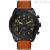 Fossil FS5714 man chronograph watch leather and steel Bronson collection