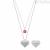 Heart and rose necklace for women Kidult 751166 316L steel Frida Khalo collection